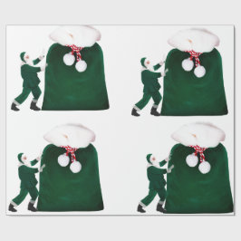 Papel de envolvimiento de chaqueta de regalo de Sa