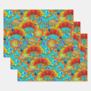 Papel de envolvimiento de Chiyogami Yuzen Washi St