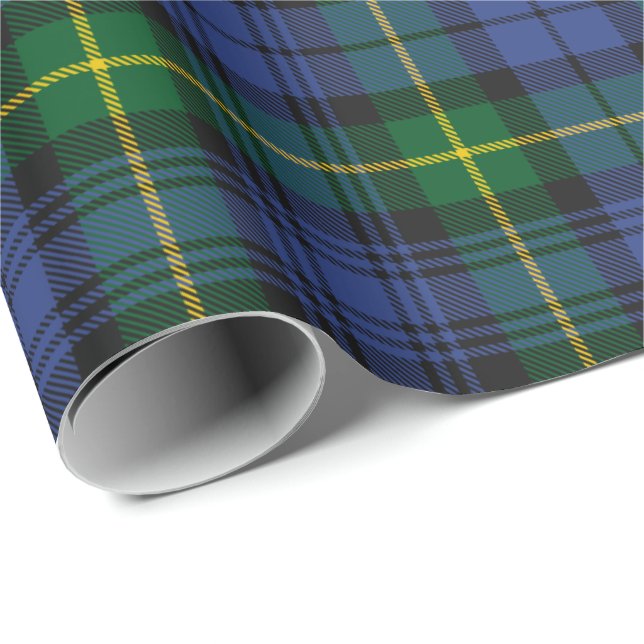 Papel de envolvimiento de Clan Gordon Tartan (Esquina del rollo)