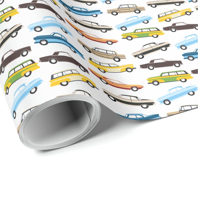 Papel de envolvimiento de coches de época (Esquina del rollo)