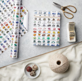 Papel de envolvimiento de colección de cristal con