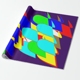 Papel de envolvimiento de color caótico