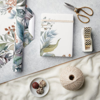 Papel de envolvimiento de color verde y acuático