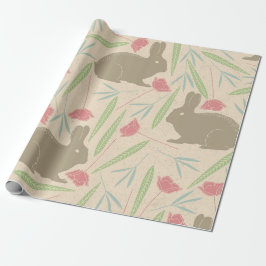 Papel de envolvimiento de conejito Spring Meadow