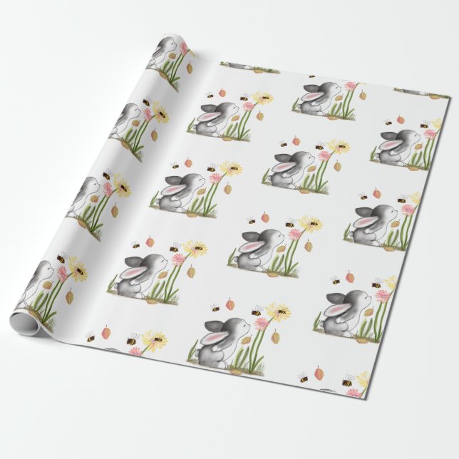 Papel de envolvimiento de conejo (Desenrollado)