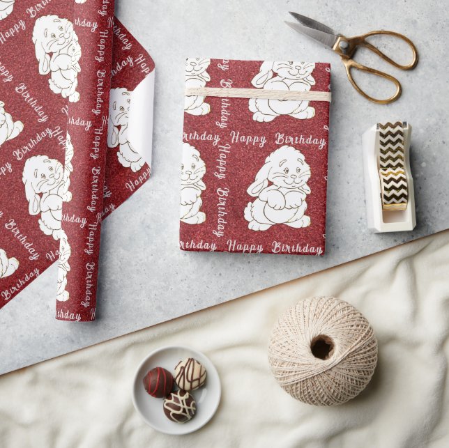 Papel de envolvimiento de conejo (Artesanía)