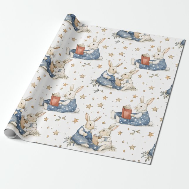 Papel de envolvimiento de conejo de historia de la (Desenrollado)