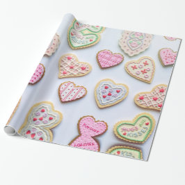 Papel de envolvimiento de cookies día de San Valen