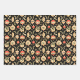 Papel de envolvimiento de cosecha de navidades