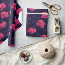 Papel de envolvimiento de cosecha de Rosa