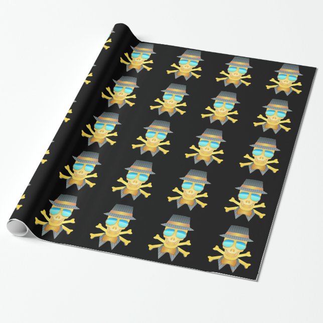 Papel de envolvimiento de cráneo Dapper (Desenrollado)