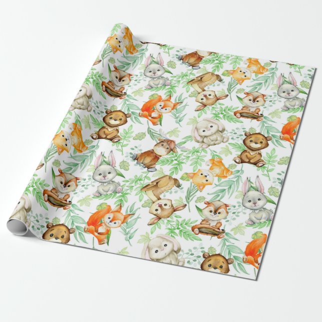 Papel de envolvimiento de cristales adorables (Desenrollado)