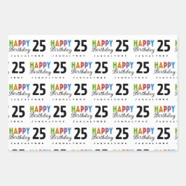 Papel de envolvimiento de cumpleaños