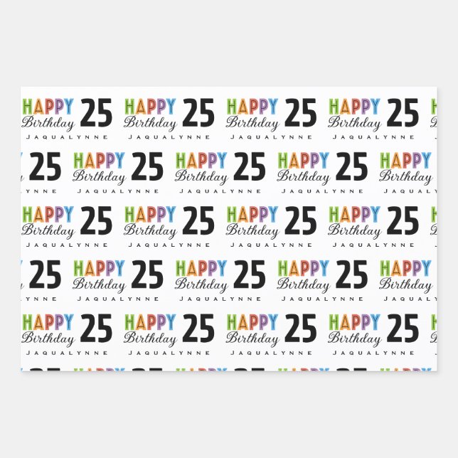 Papel de envolvimiento de cumpleaños (Anverso)