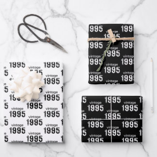 Papel de envolvimiento de cumpleaños 30, regalo de