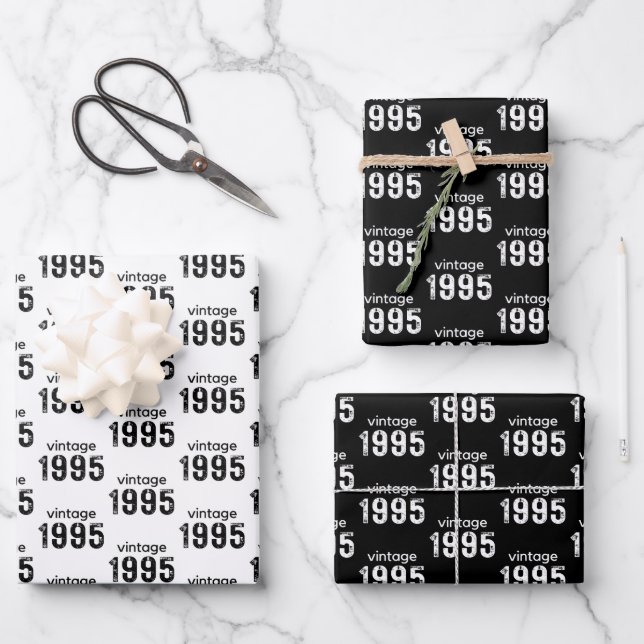 Papel de envolvimiento de cumpleaños 30, regalo de (Anverso)