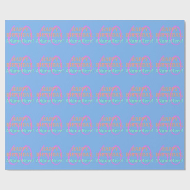Papel de envolvimiento de cumpleaños 60 (Superficie plana)