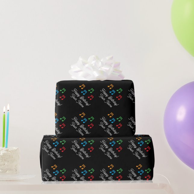 Papel de envolvimiento de cumpleaños alegre con no (Regalos de fiesta)