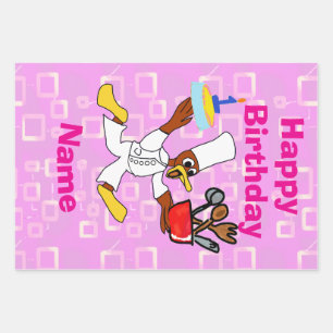 Papel de envolvimiento de cumpleaños conjunto de h