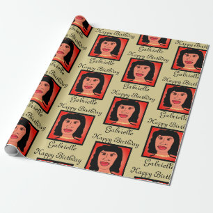 Papel de envolvimiento de cumpleaños de Glam Pearl