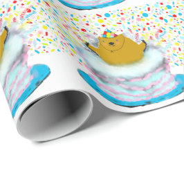 Papel de envolvimiento de cumpleaños de Groundhog 