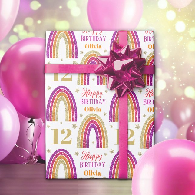 Papel de envolvimiento de cumpleaños de Purpurina  (Subido por el creador)