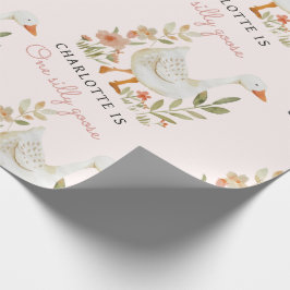 Papel de envolvimiento de cumpleaños de Silly Goos