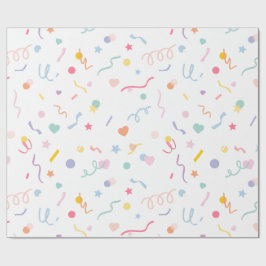 Papel de envolvimiento de cumpleaños feliz