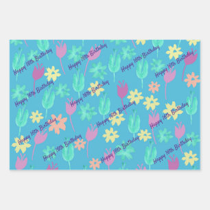 Papel de envolvimiento de cumpleaños feliz person