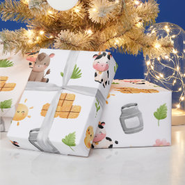 Papel de envolvimiento de cumpleaños para animales