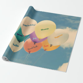 Papel de envolvimiento de cumpleaños para la celeb