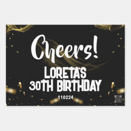 Papel de envolvimiento de cumpleaños sorpresa para