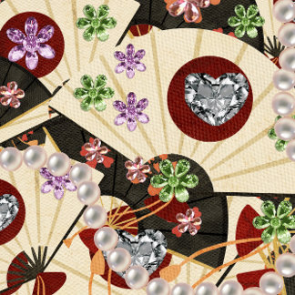 Papel de envolvimiento de diamantes y perlas