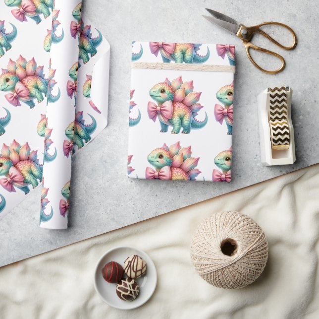 Papel de envolvimiento de dinosaurios de Tricerato (Artesanía)