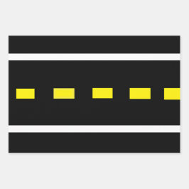 Papel de envolvimiento de dos vías (negro, blanco,