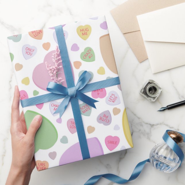 Papel de envolvimiento de El día de San Valentín d (Regalar)