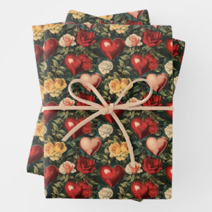 Papel de envolvimiento de El día de San Valentín d