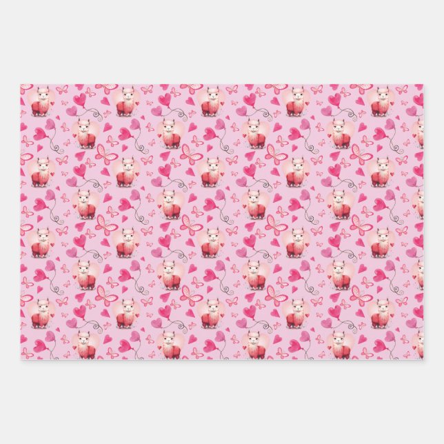 Papel de envolvimiento de El día de San Valentín d (Anverso)