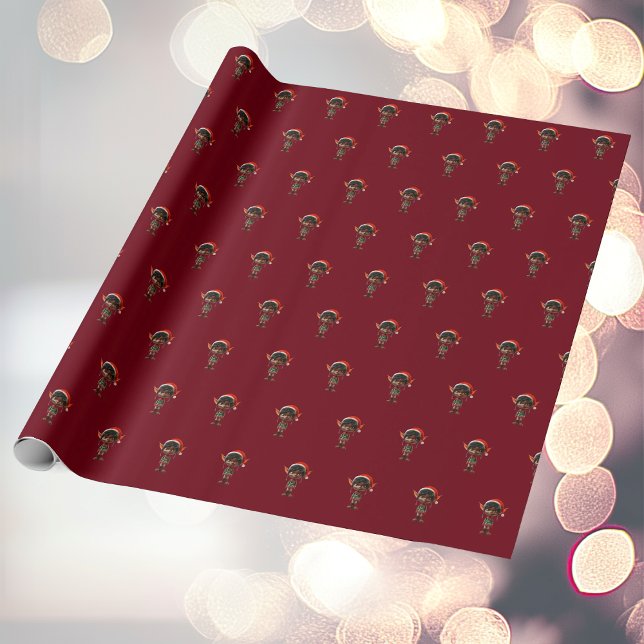 Papel de envolvimiento de elf Navidades adolescent (Subido por el creador)