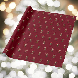 Papel de envolvimiento de elf Navidades de snow Sc