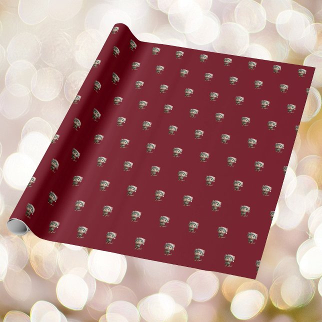 Papel de envolvimiento de elf Navidades gatos inoc (Subido por el creador)