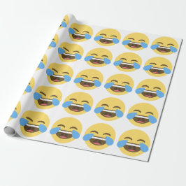 Papel de envolvimiento de Emoji de risas