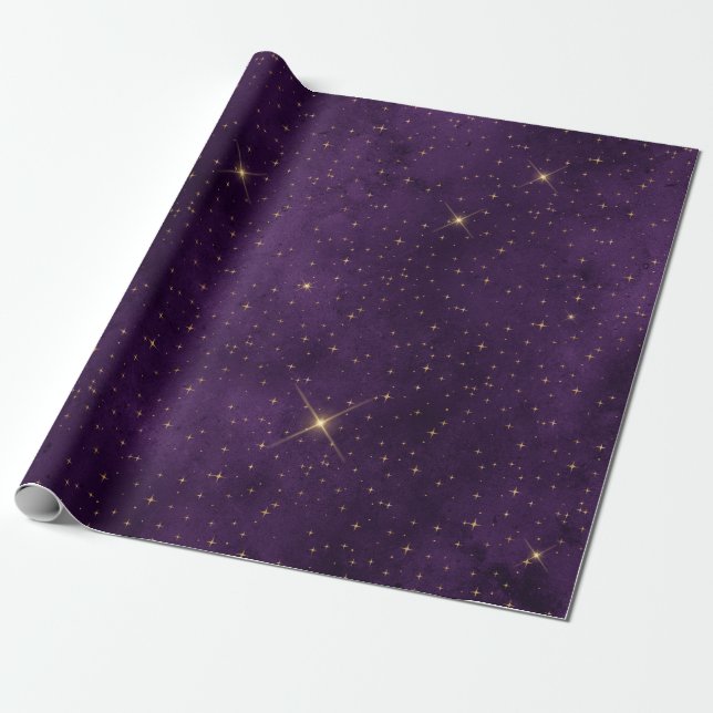 Papel de envolvimiento de estrella morada gótica d (Desenrollado)