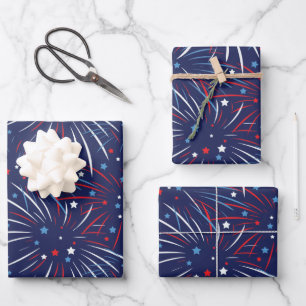 Papel de envolvimiento de estrellas de fuegos arti