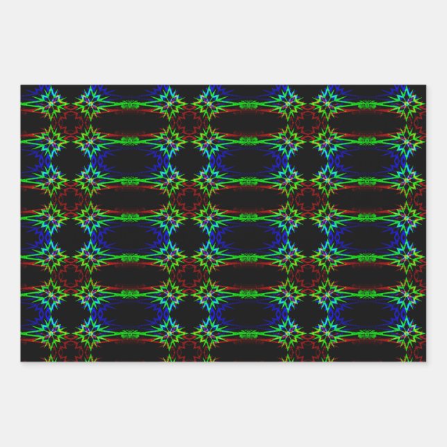 Papel de envolvimiento de estrellas psicodélicas d (Anverso 2)