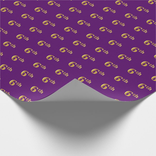 Papel de envolvimiento de eventos Purple, Faux Gol (Esquina)