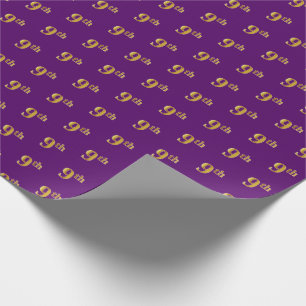 Papel de envolvimiento de eventos Purple, Faux Gol