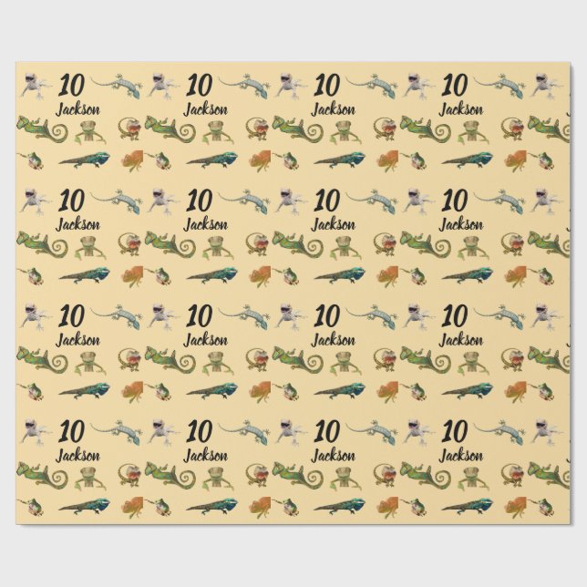 Papel de envolvimiento de fiesta de cumpleaños de  (Superficie plana)