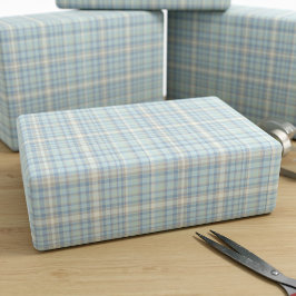 Papel de envolvimiento de figarras azules Tartán