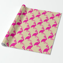 Papel de envolvimiento de flamenco rosado Purpurin